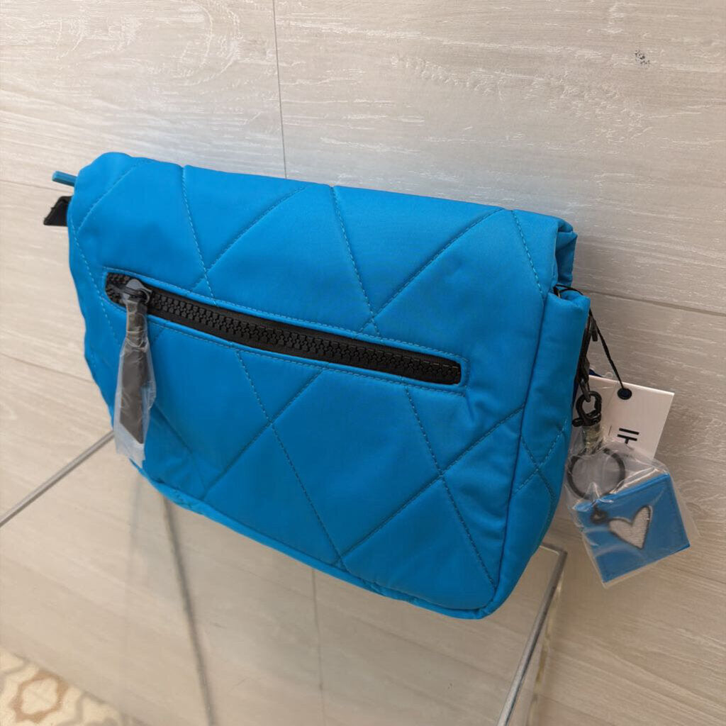IHKWIP Blue Quilted Nylon Crossbody Purse