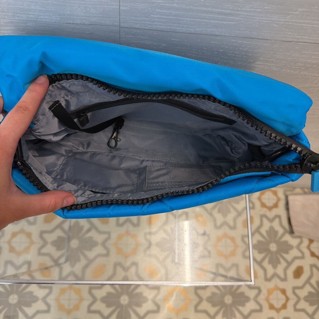 IHKWIP Blue Quilted Nylon Crossbody Purse