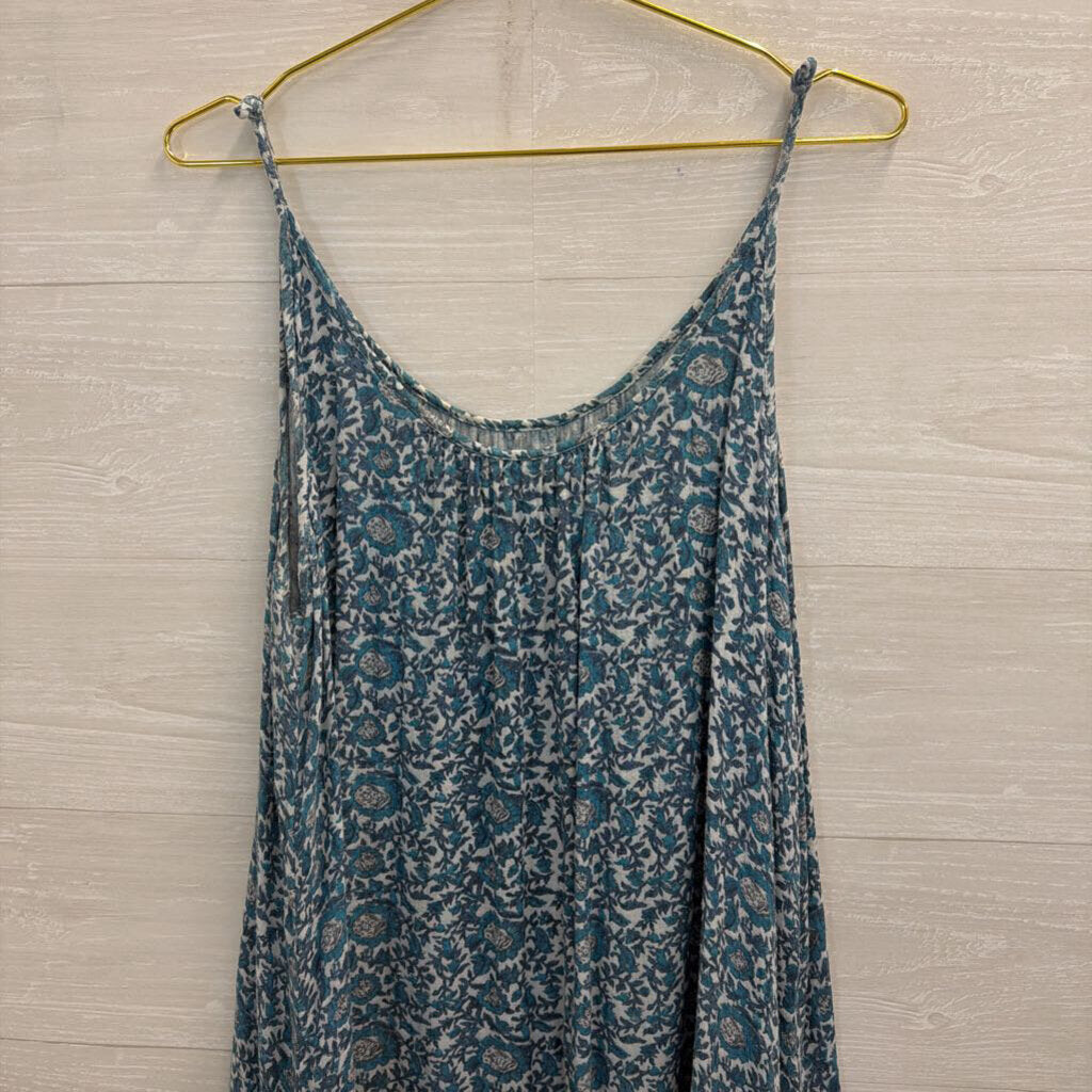 Natural Life Blue Print Maxi Dress L/XL