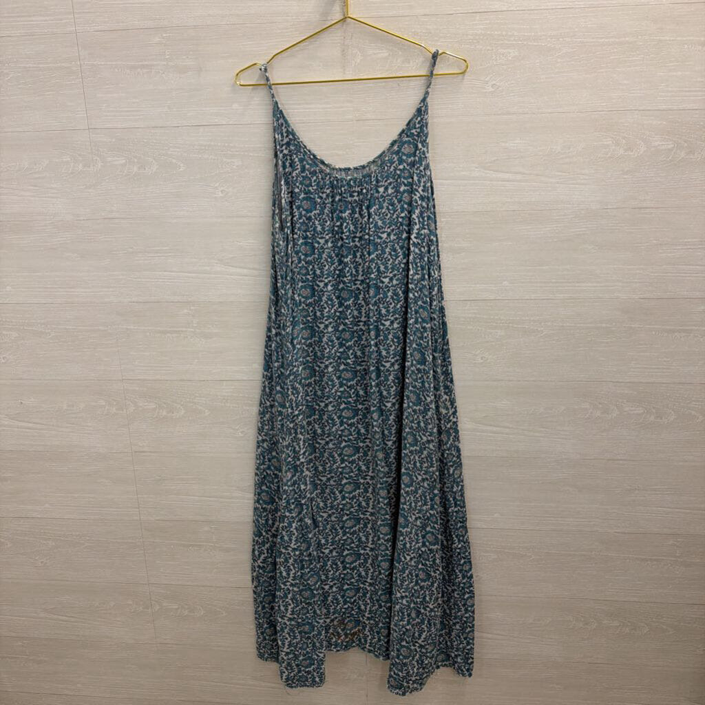 Natural Life Blue Print Maxi Dress L/XL