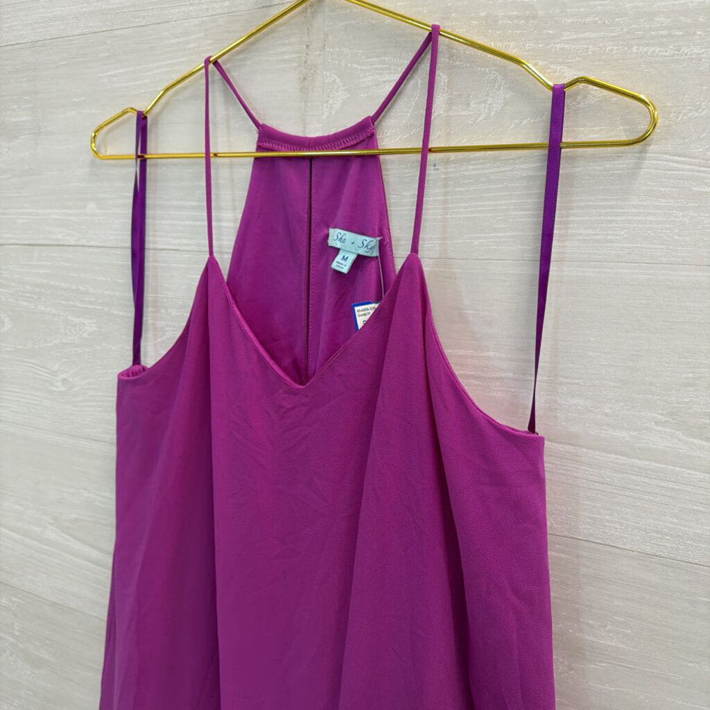 She and Sky Purple Tank Dress Medium