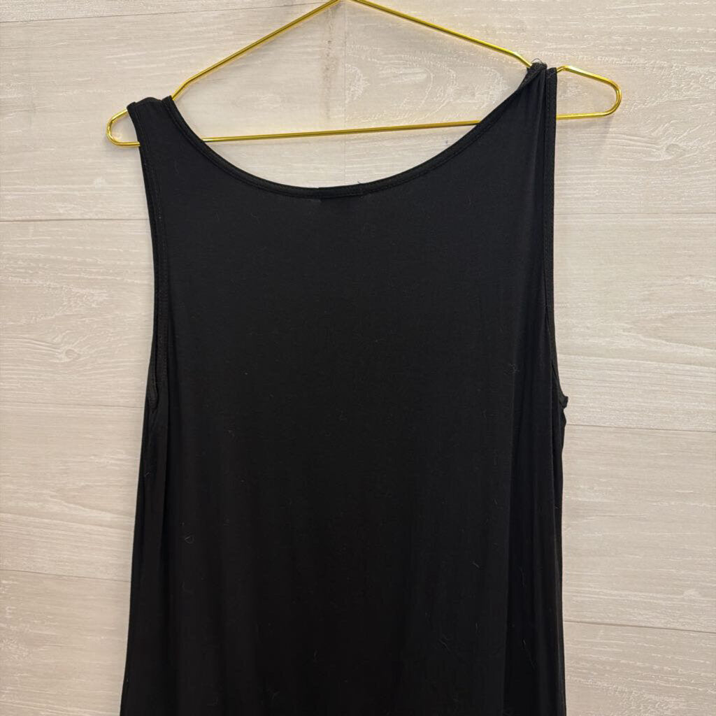 Coco and Carmen Black Lace Trim Layering Dress Small/ Medium