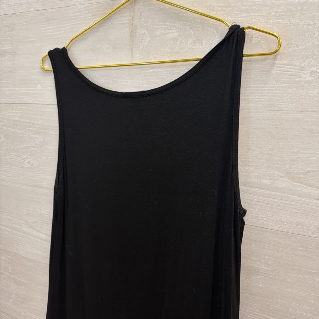 Coco and Carmen Black Lace Trim Layering Dress Small/ Medium