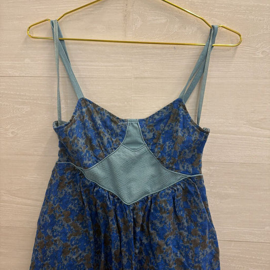 Free People Blue Print Corset Tank Dress 2
