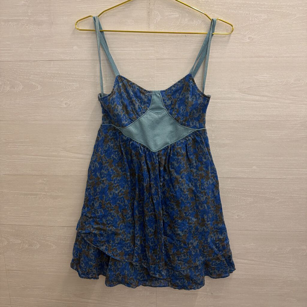 Free People Blue Print Corset Tank Dress 2