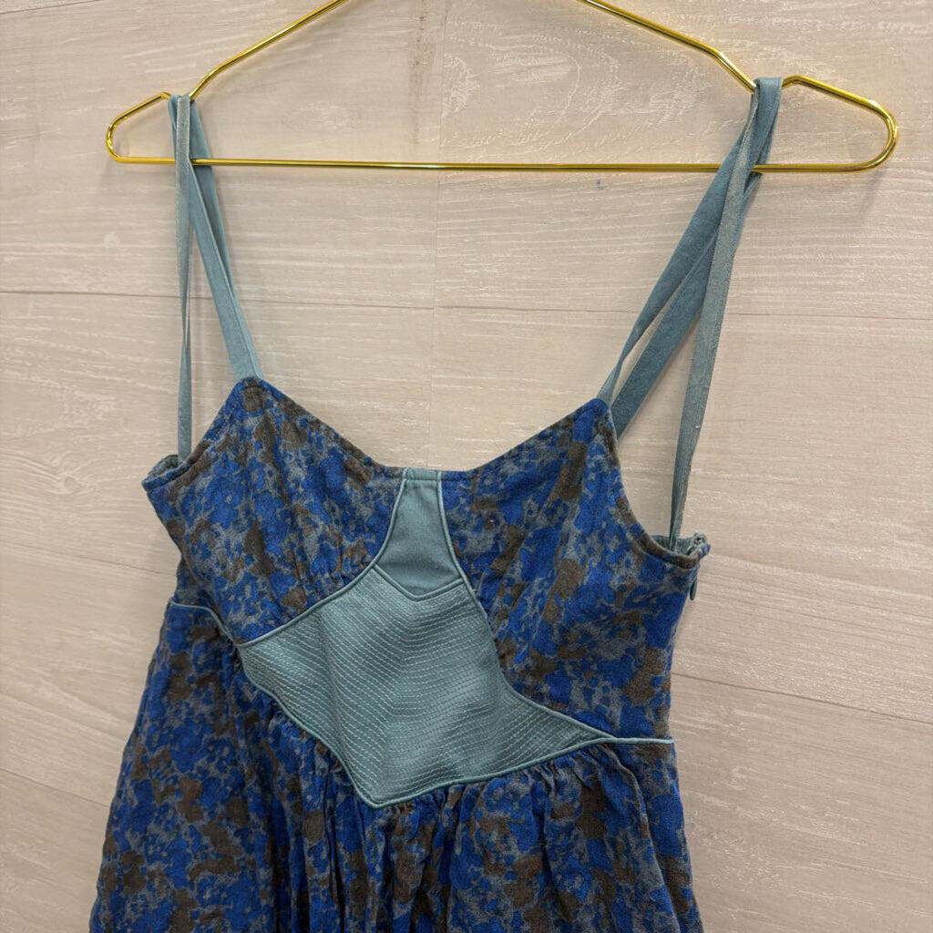 Free People Blue Print Corset Tank Dress 2