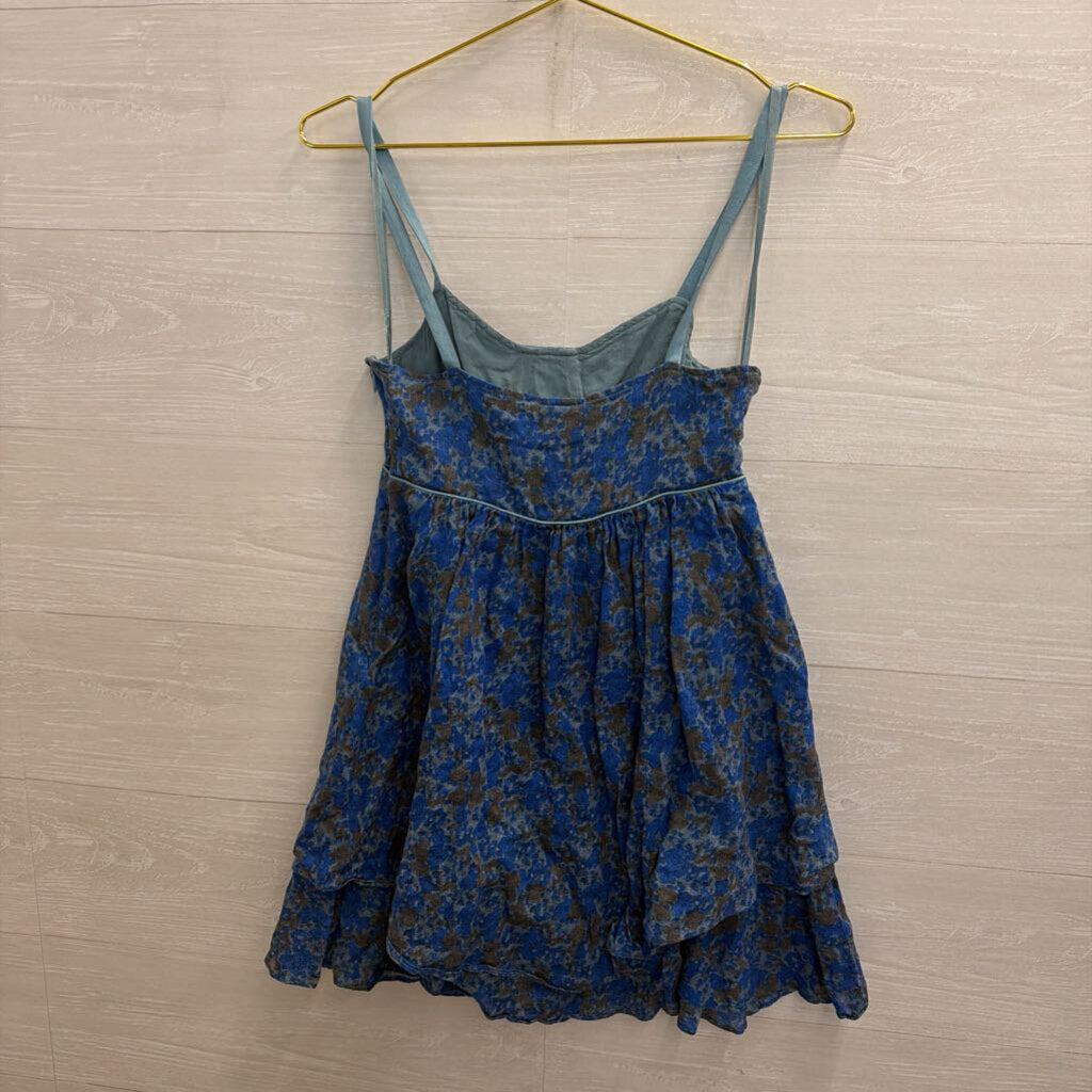Free People Blue Print Corset Tank Dress 2