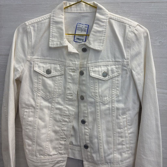 J Crew White Denim Jacket Small