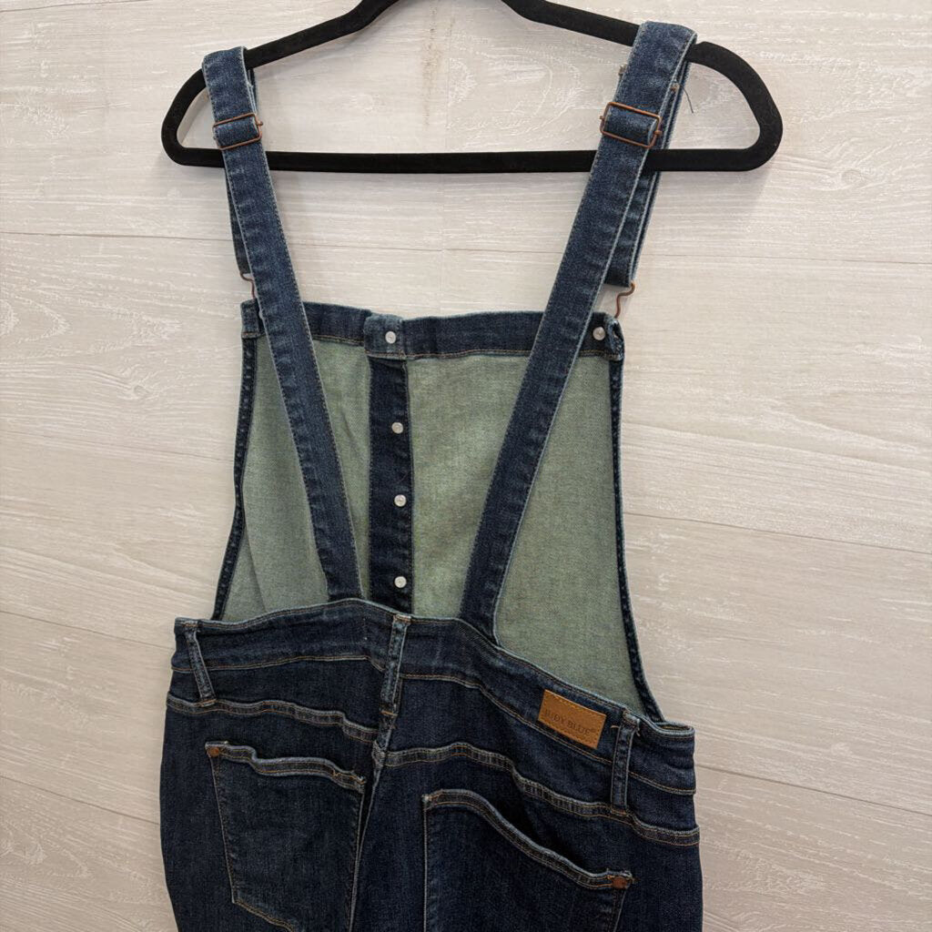 Judy Blue Dark Wash Denim Overalls 1XL