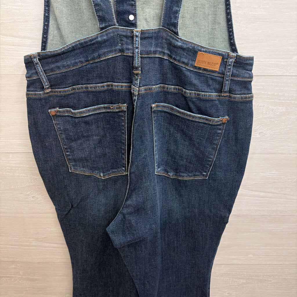 Judy Blue Dark Wash Denim Overalls 1XL