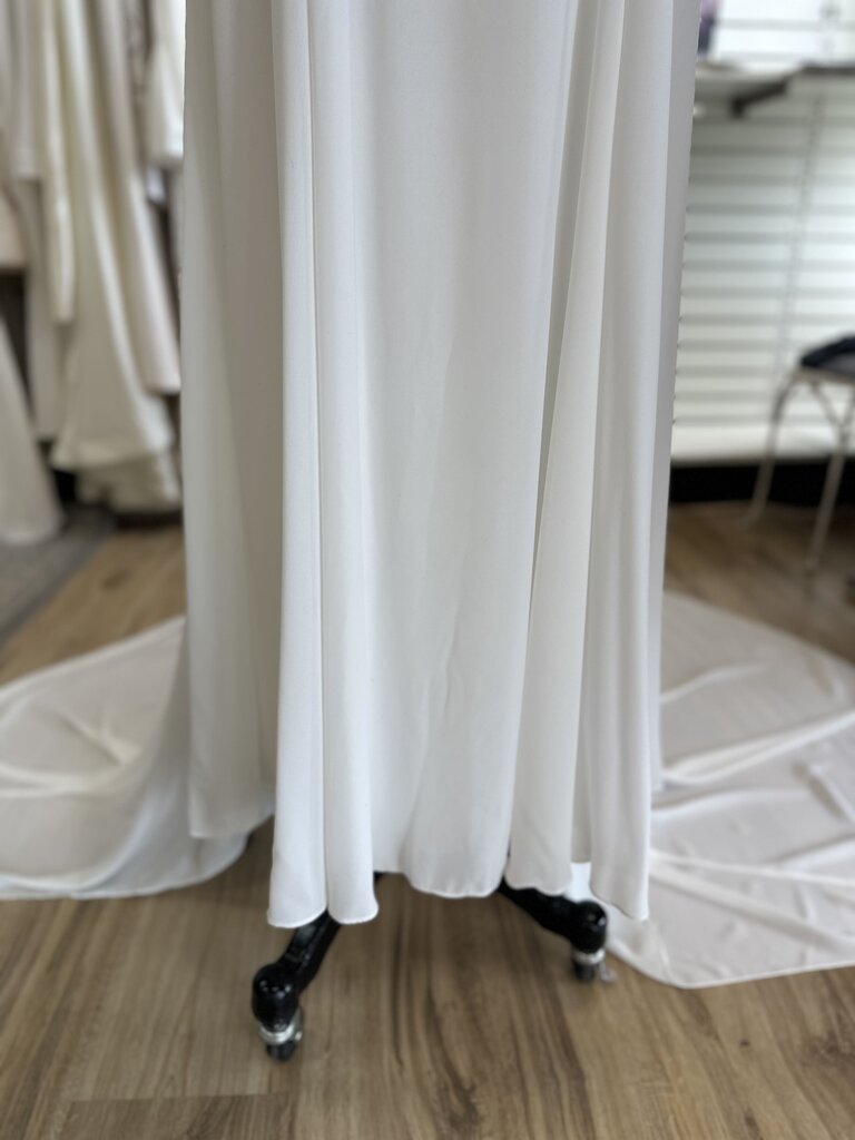 Off The Shoulder Draped Wedding Dress 6