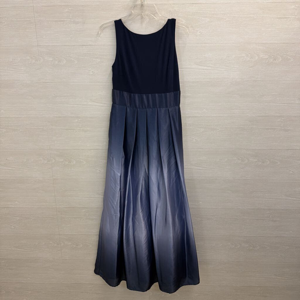 SLNY Navy Ombre Long Formal Dress 4