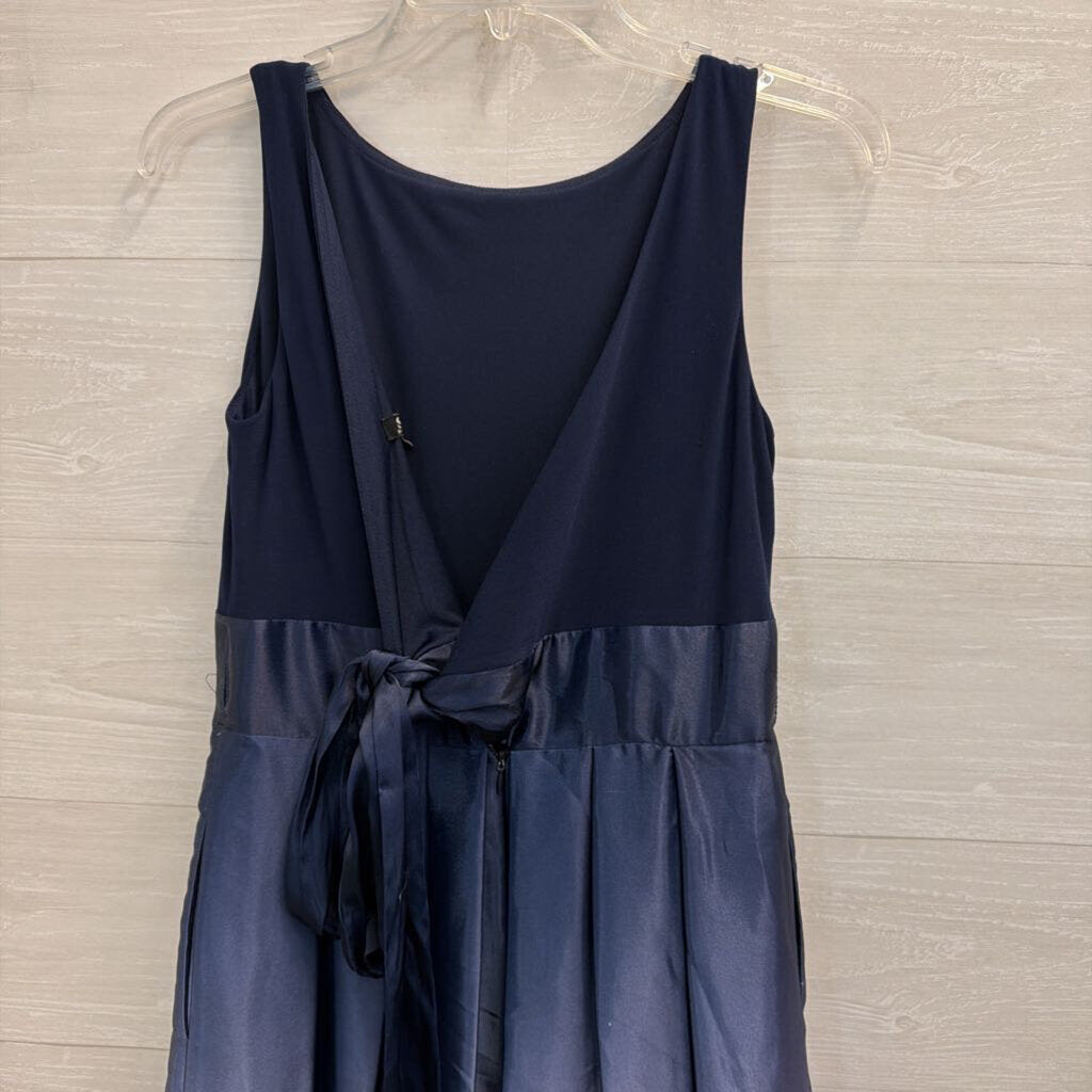 SLNY Navy Ombre Long Formal Dress 4