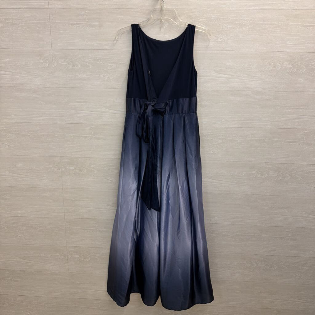 SLNY Navy Ombre Long Formal Dress 4