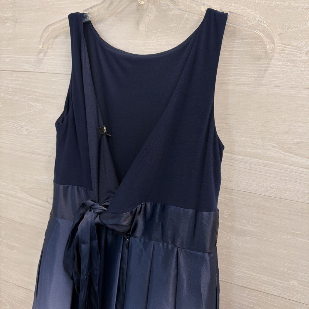 SLNY Navy Ombre Long Formal Dress 4
