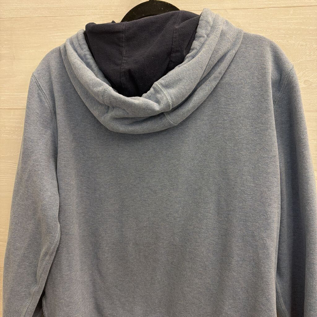 Nautica Blue Long Sleeve Hoodie Medium