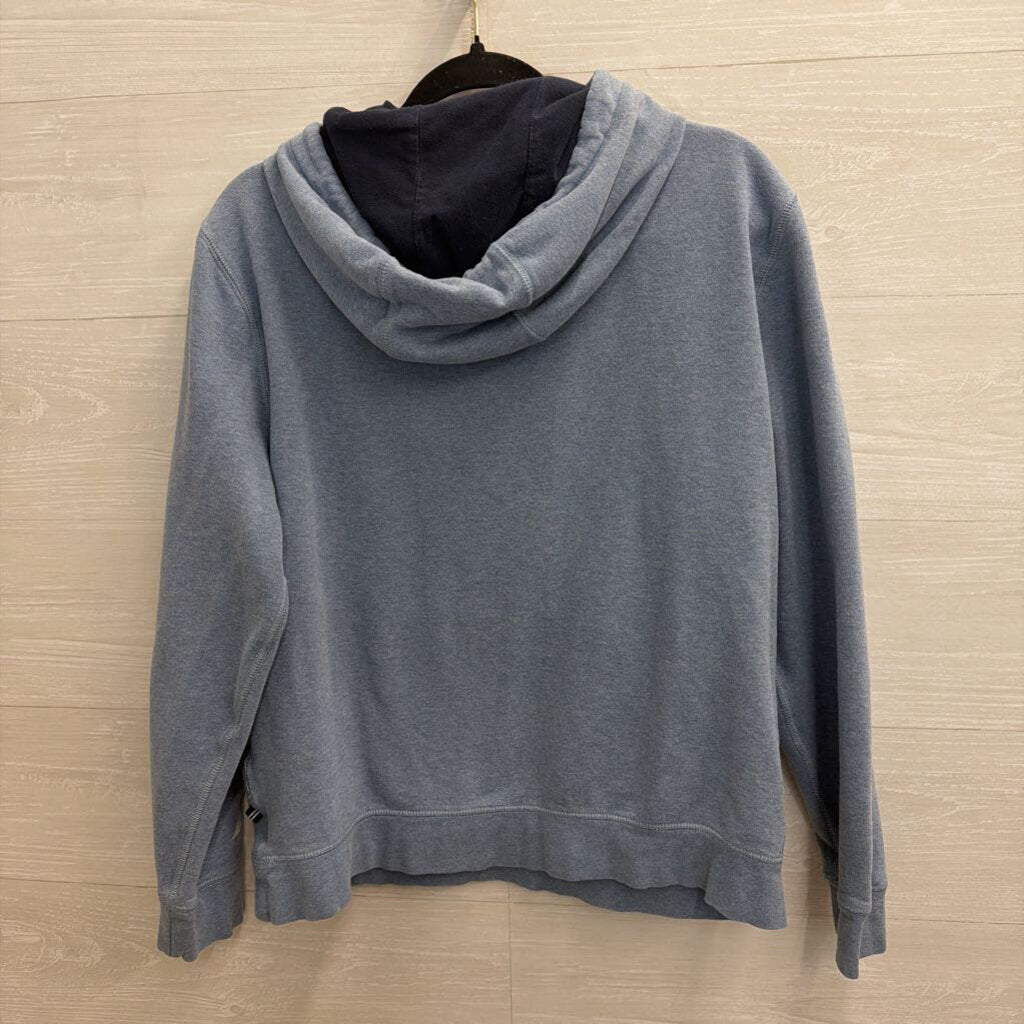 Nautica Blue Long Sleeve Hoodie Medium