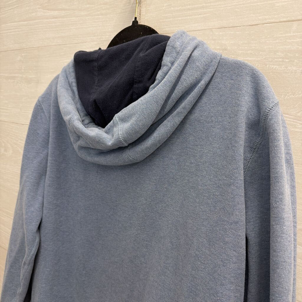 Nautica Blue Long Sleeve Hoodie Medium