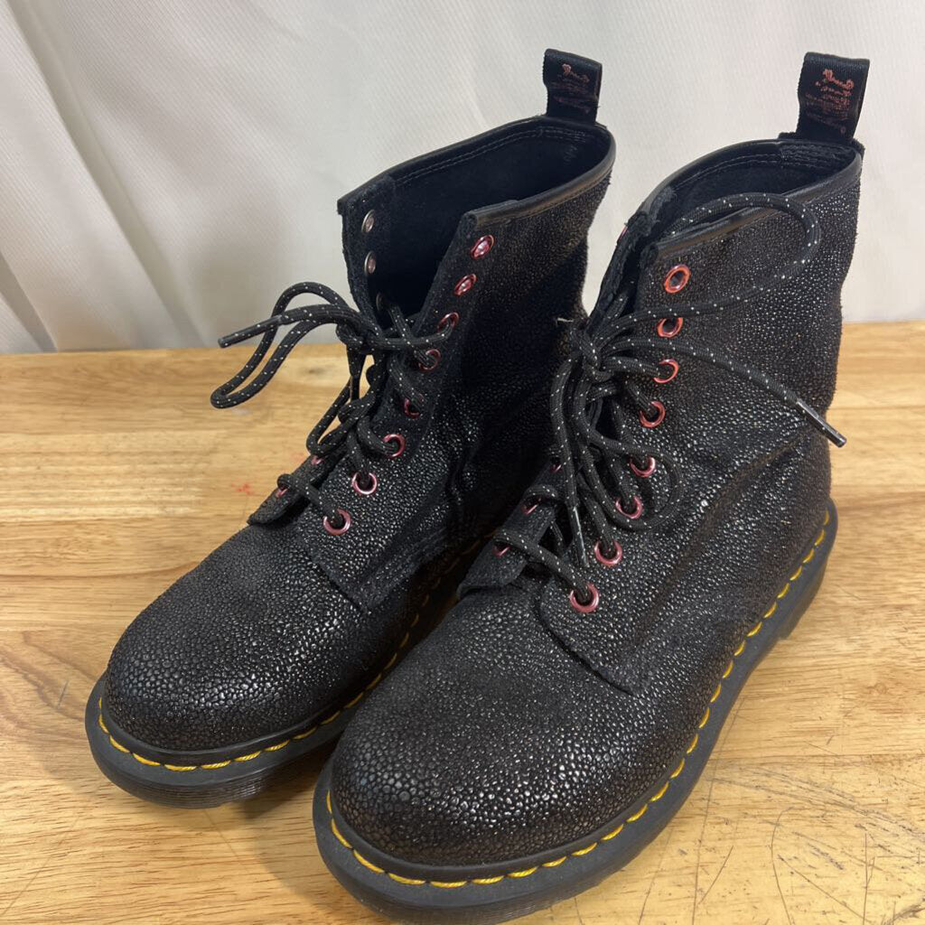 Dr Martens Black 1460 Bejewled Leather Boots 7