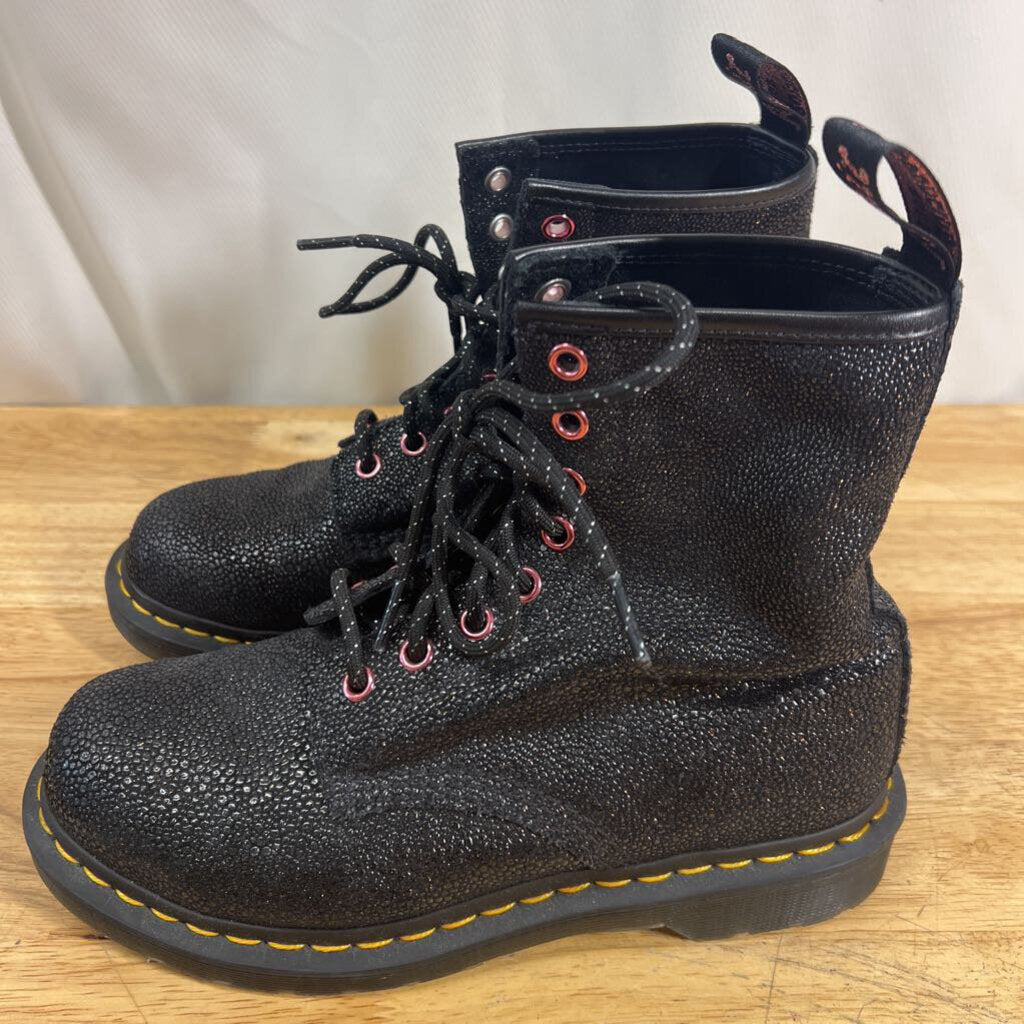 Dr Martens Black 1460 Bejewled Leather Boots 7