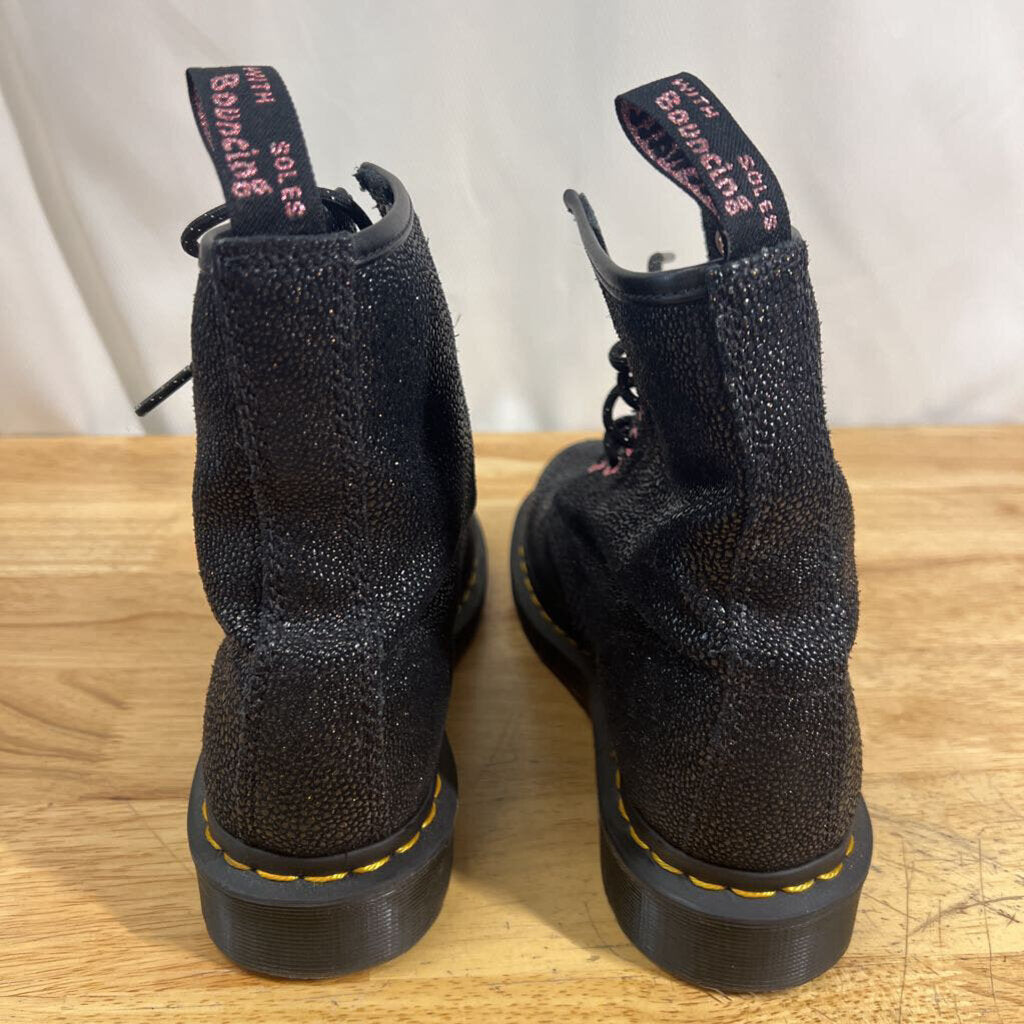 Dr Martens Black 1460 Bejewled Leather Boots 7