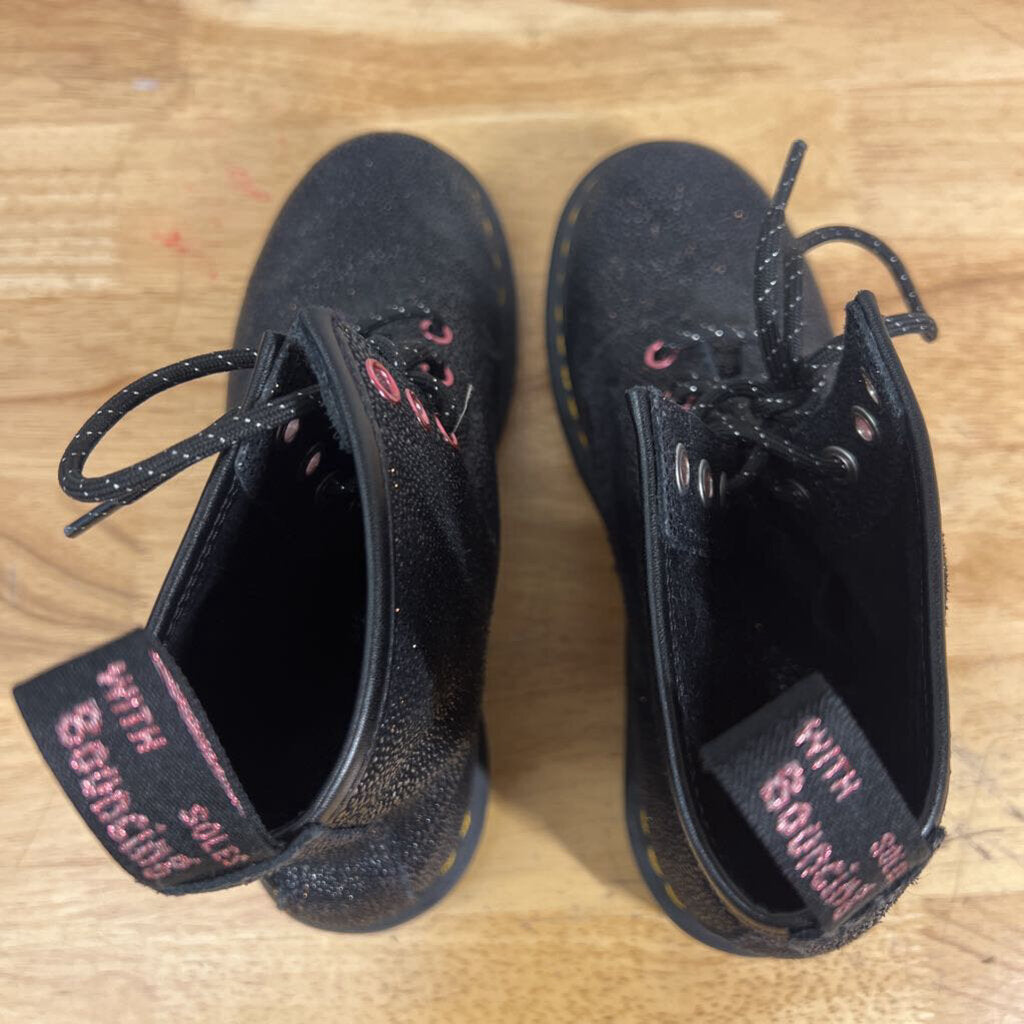 Dr Martens Black 1460 Bejewled Leather Boots 7