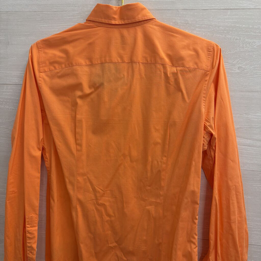 Ralph Lauren Orange Long Sleeve Button Down Top Medium