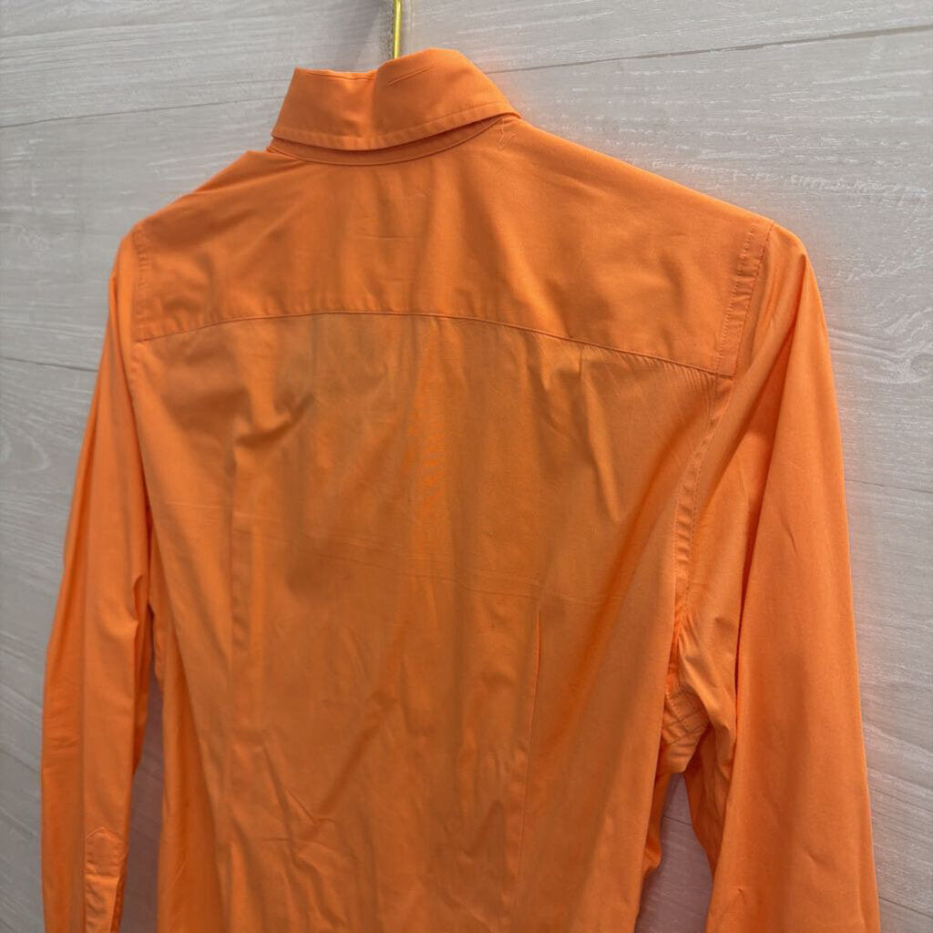 Ralph Lauren Orange Long Sleeve Button Down Top Medium