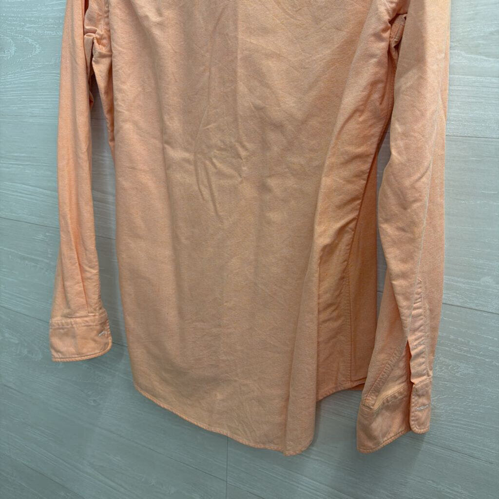 Ralph Lauren Peach Long Sleeve Button Down Top 10
