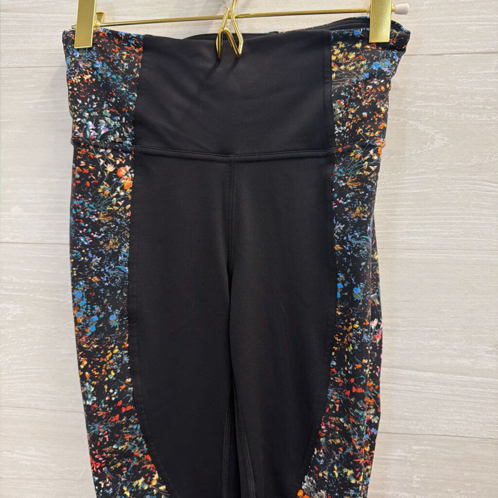 Lululemon Black/ Multi Print Leggings 4