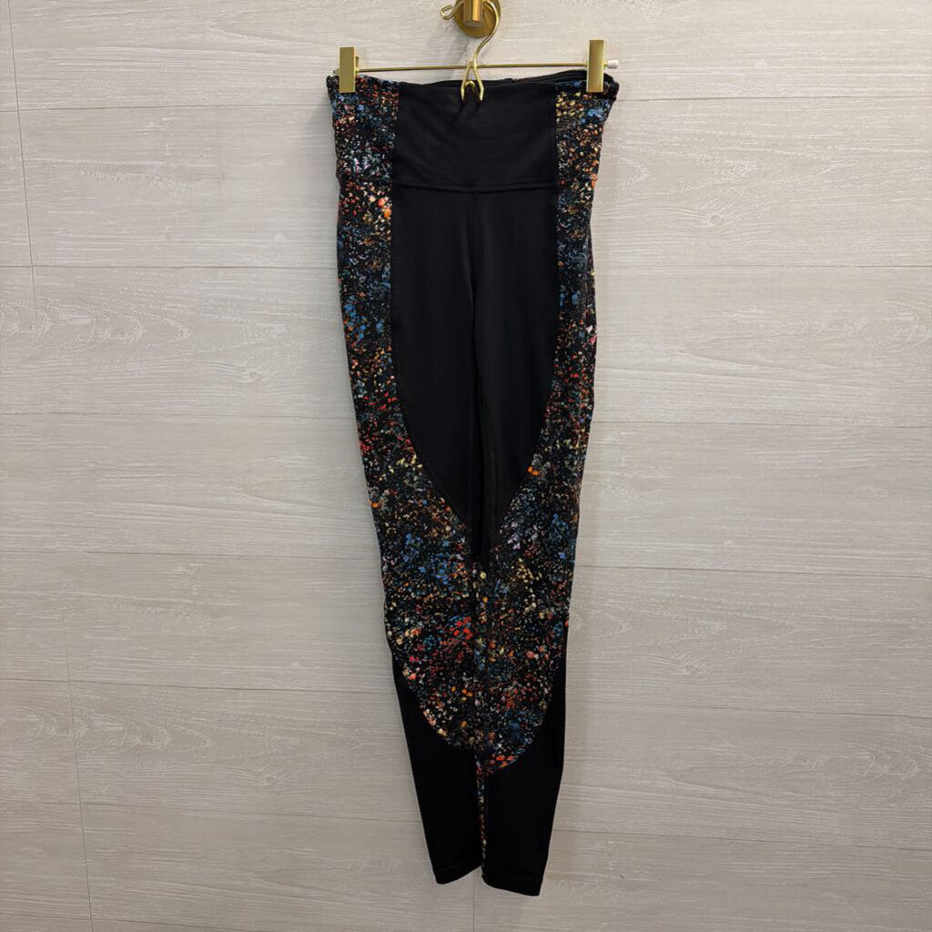Lululemon Black/ Multi Print Leggings 4