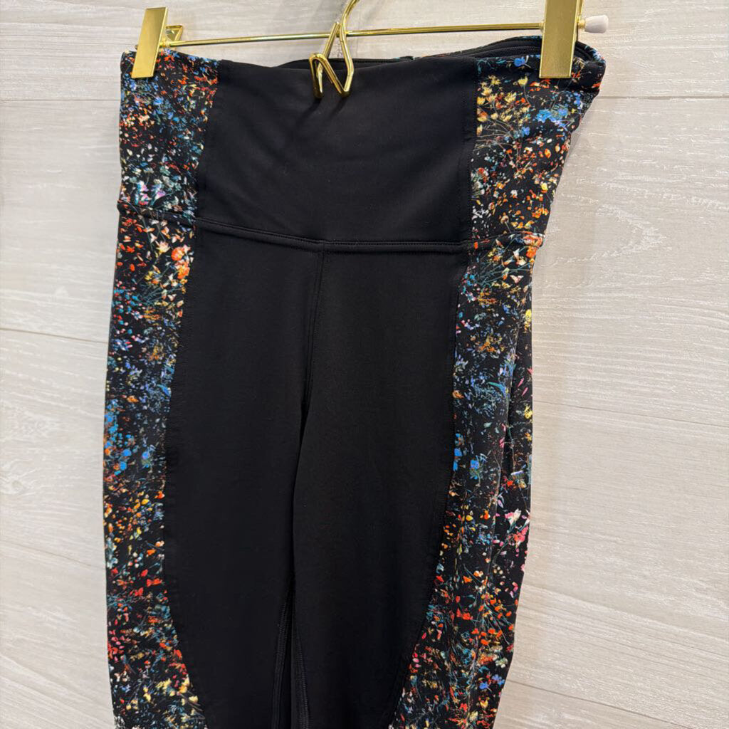 Lululemon Black/ Multi Print Leggings 4