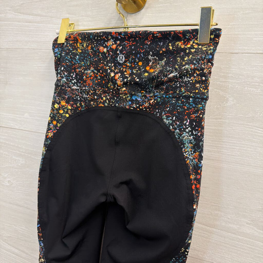 Lululemon Black/ Multi Print Leggings 4