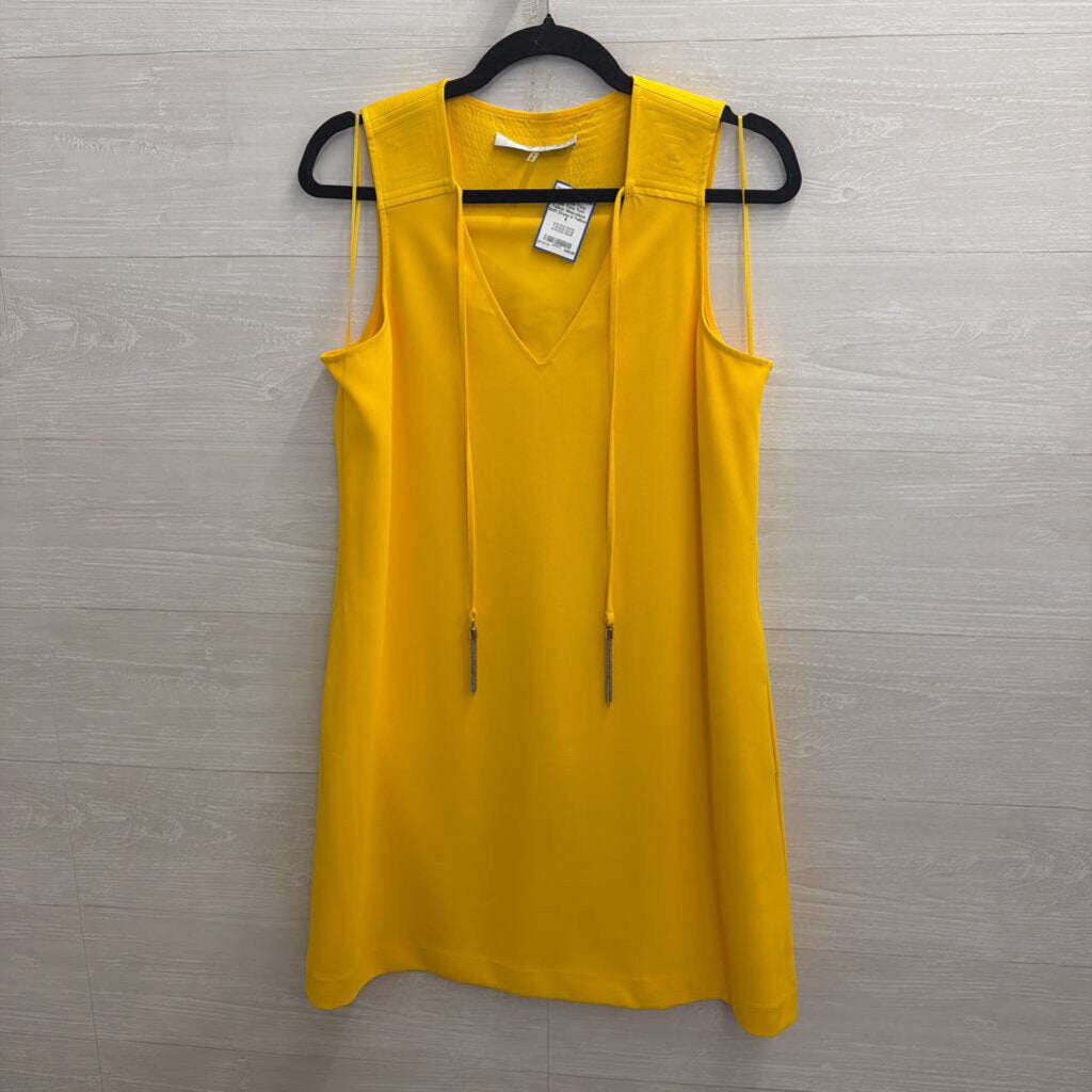 Trina Turk Yellow Sleeveless Shift Dress 6