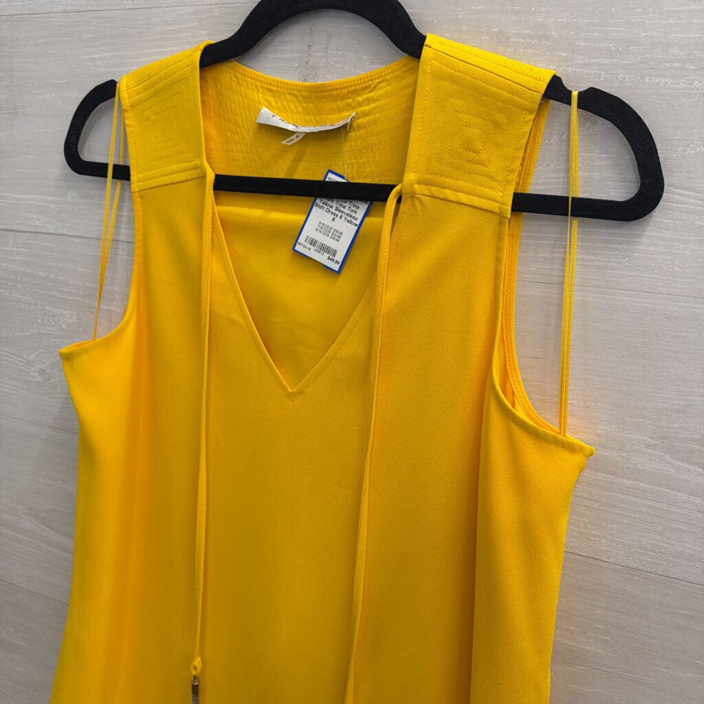Trina Turk Yellow Sleeveless Shift Dress 6