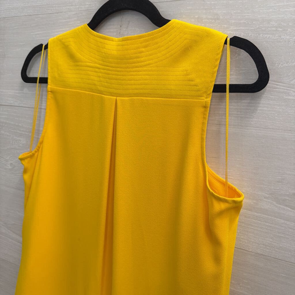 Trina Turk Yellow Sleeveless Shift Dress 6