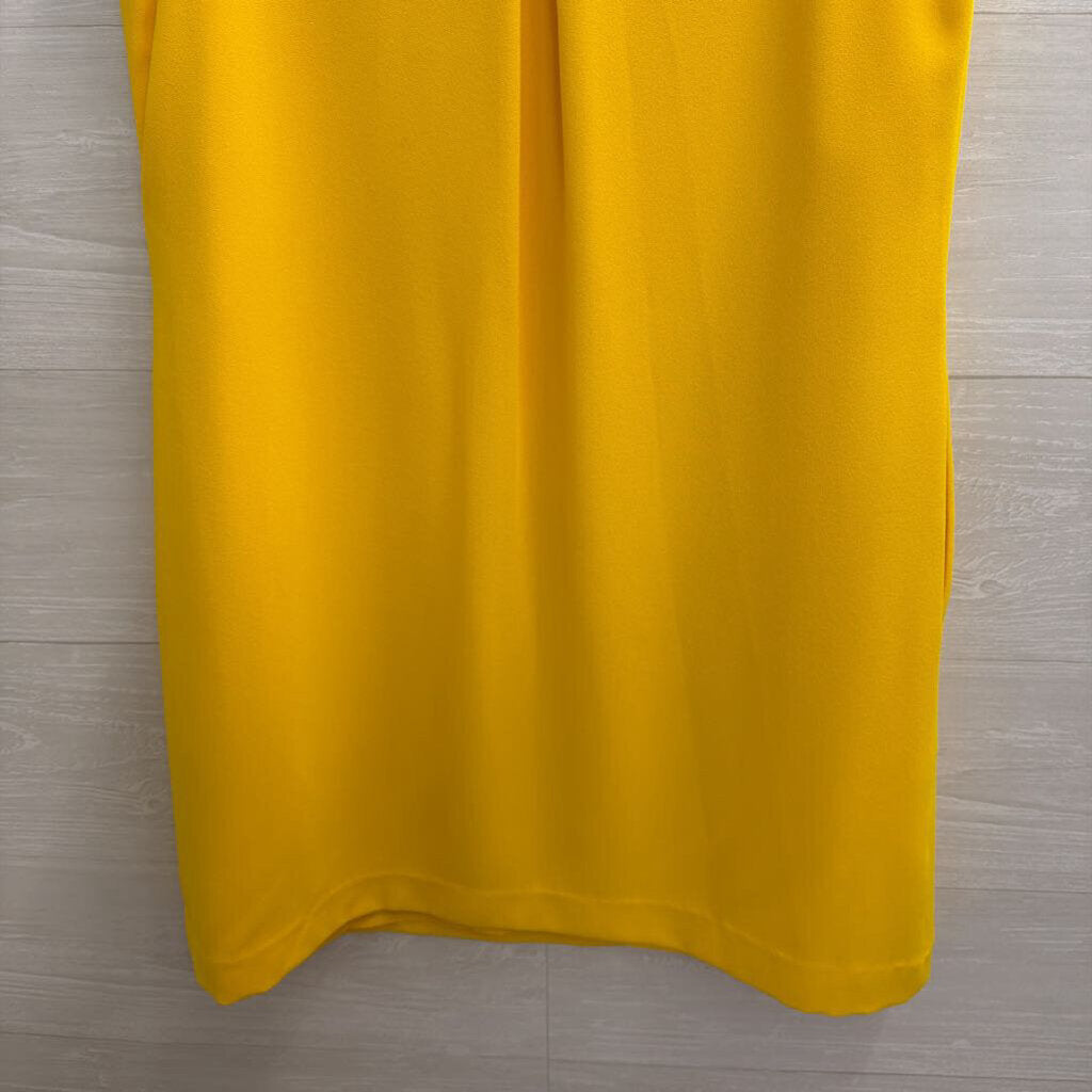 Trina Turk Yellow Sleeveless Shift Dress 6