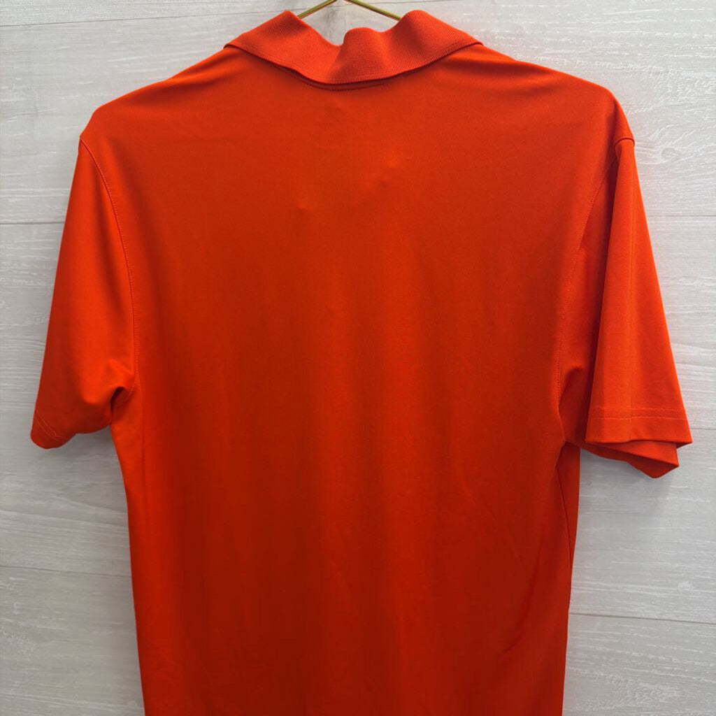 Under Armour Orange Virginia Cavaliers Short Sleeve Polo Top Small