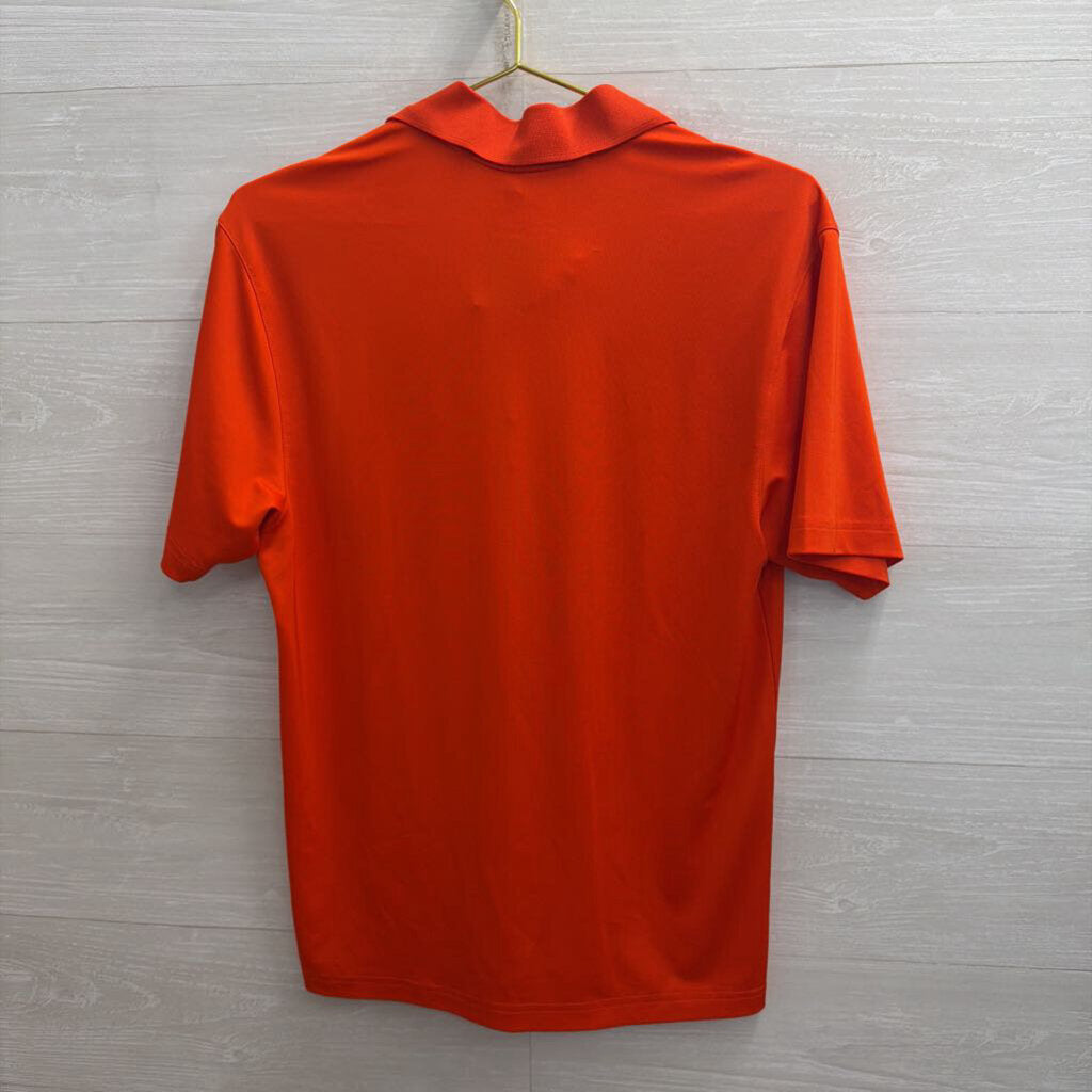 Under Armour Orange Virginia Cavaliers Short Sleeve Polo Top Small