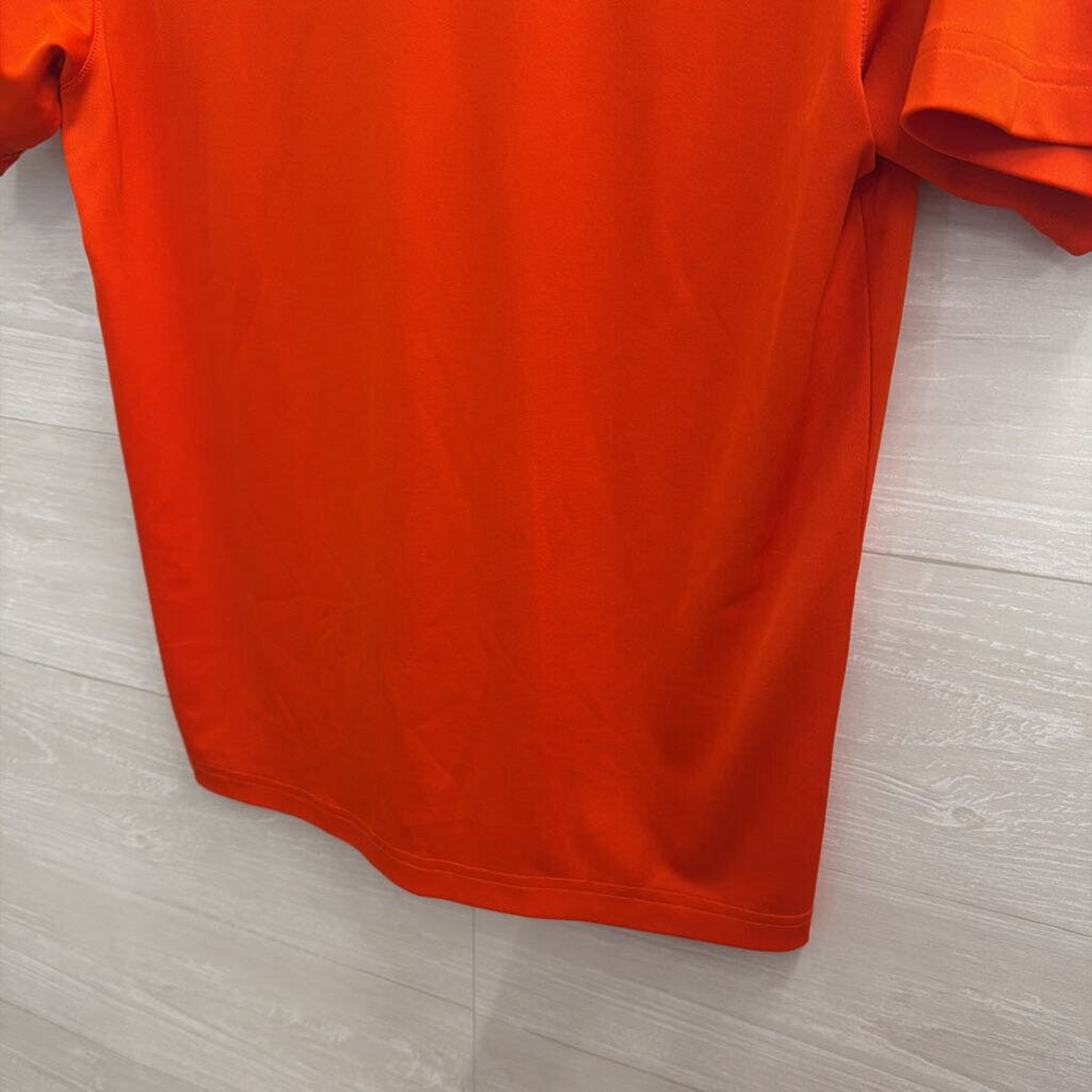 Under Armour Orange Virginia Cavaliers Short Sleeve Polo Top Small