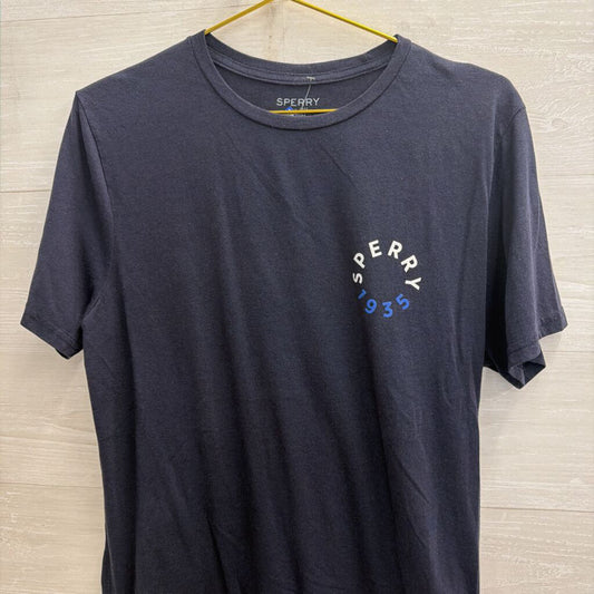 Sperry Navy Short Sleeve Graphic Tee Medium