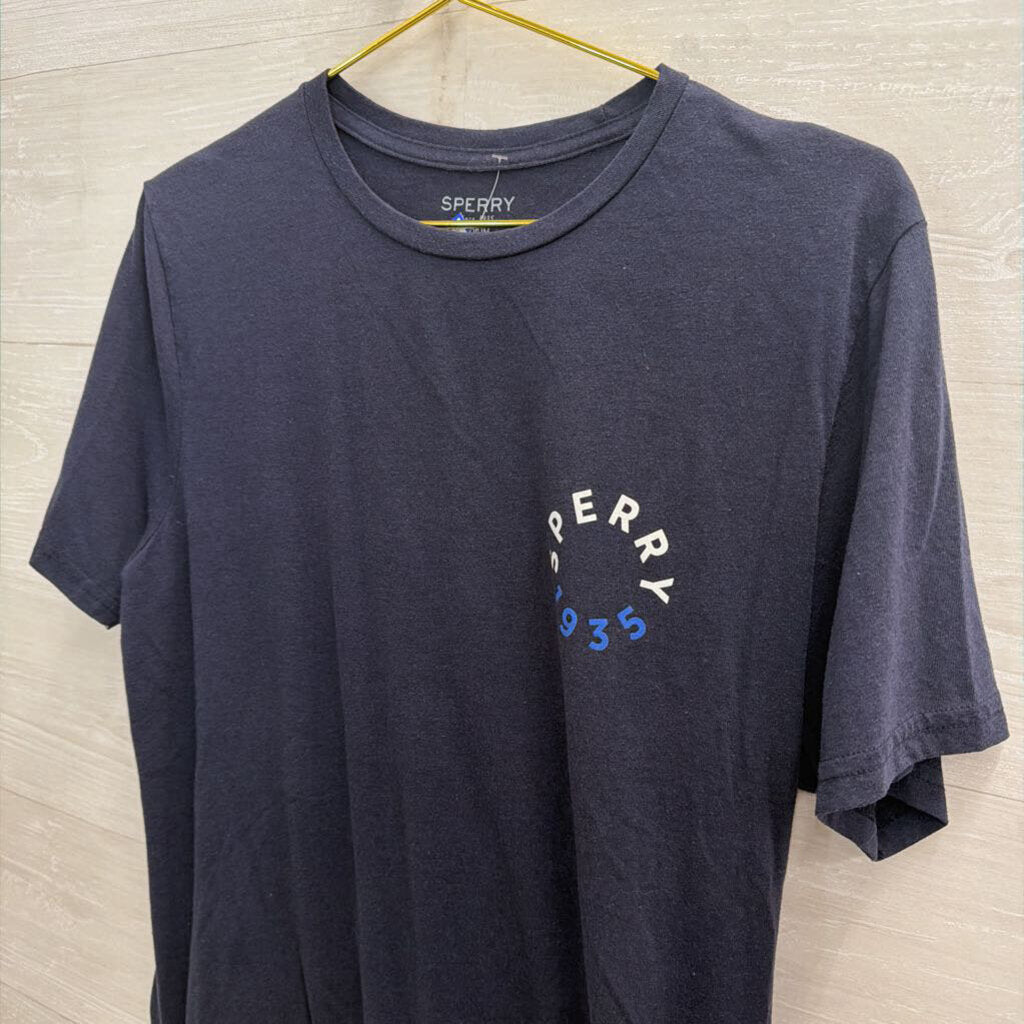 Sperry Navy Short Sleeve Graphic Tee Medium