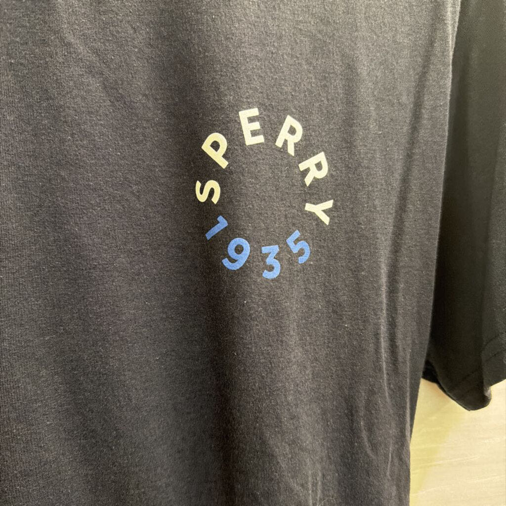 Sperry Navy Short Sleeve Graphic Tee Medium