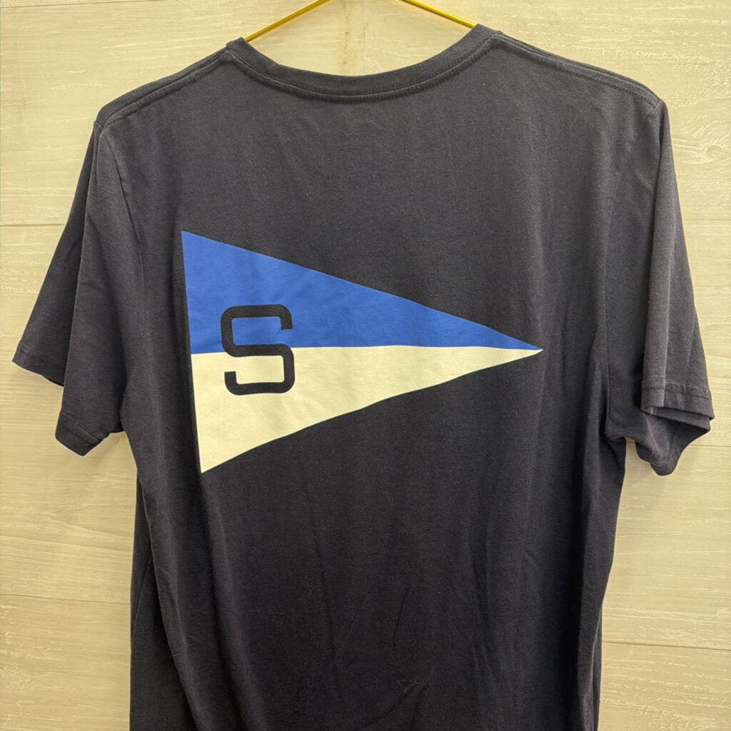 Sperry Navy Short Sleeve Graphic Tee Medium