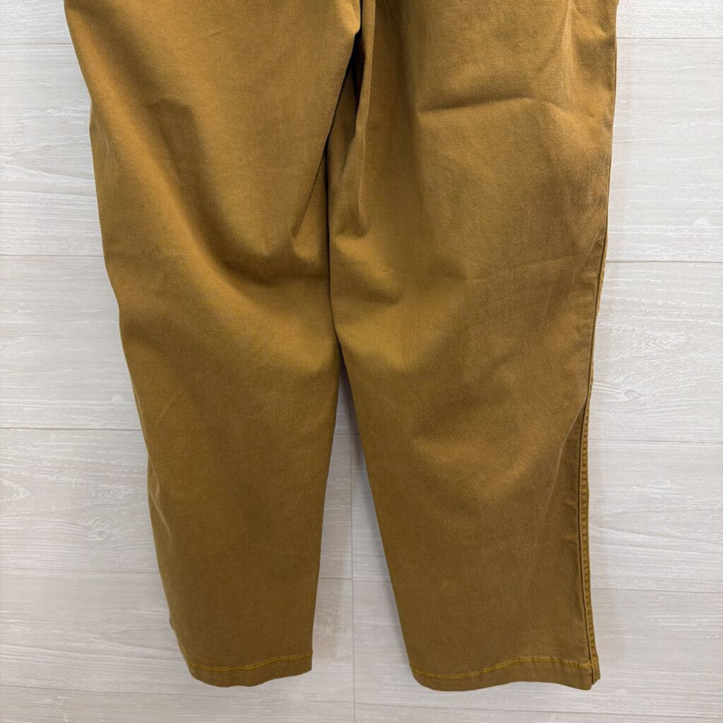 Cabi Brown High Waisted Tie Waist Wide Leg Pants 4
