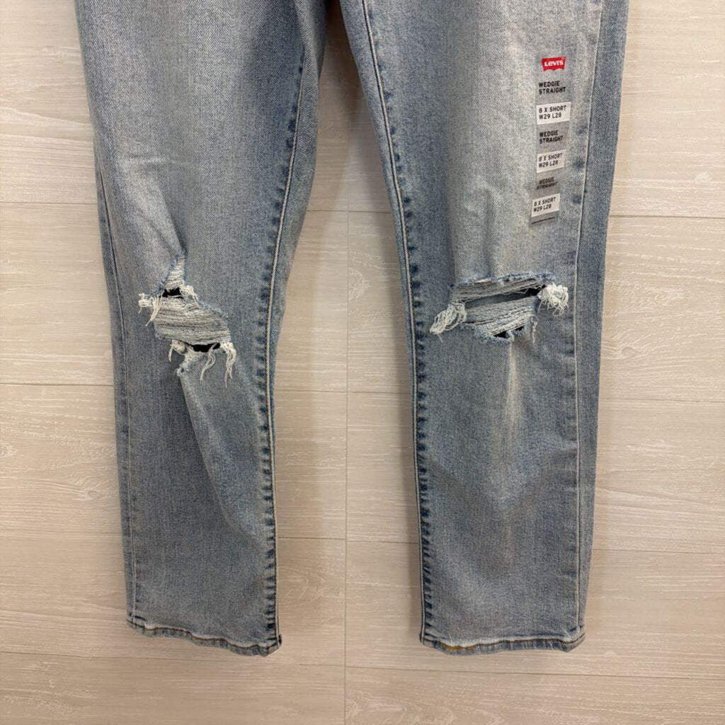 Levi Light Wash Wedgie Straight Jeans 29