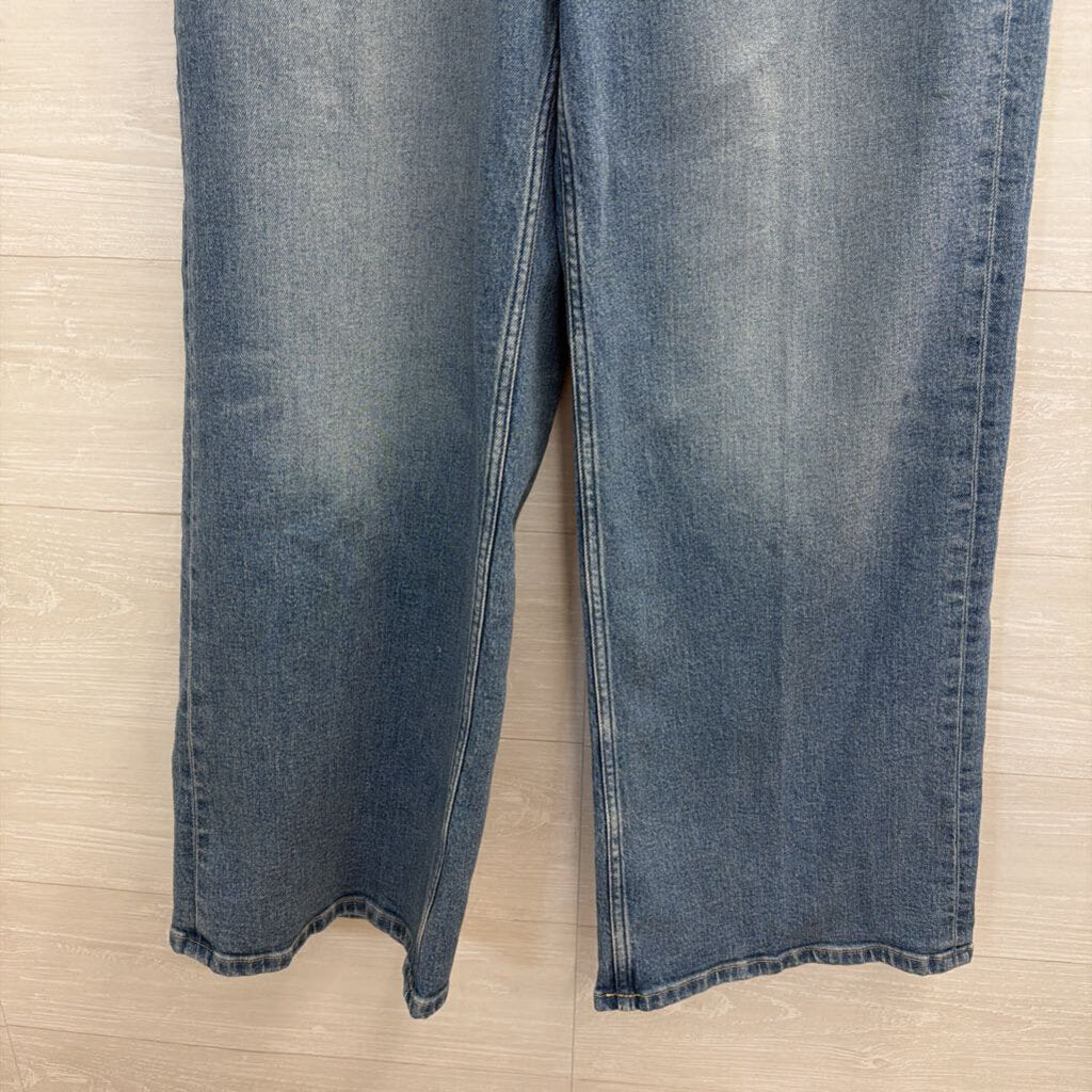 Spanx Medium Wash Authentic 360 Wide Leg Jeans Medium