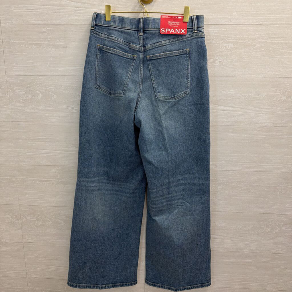 Spanx Medium Wash Authentic 360 Wide Leg Jeans Medium