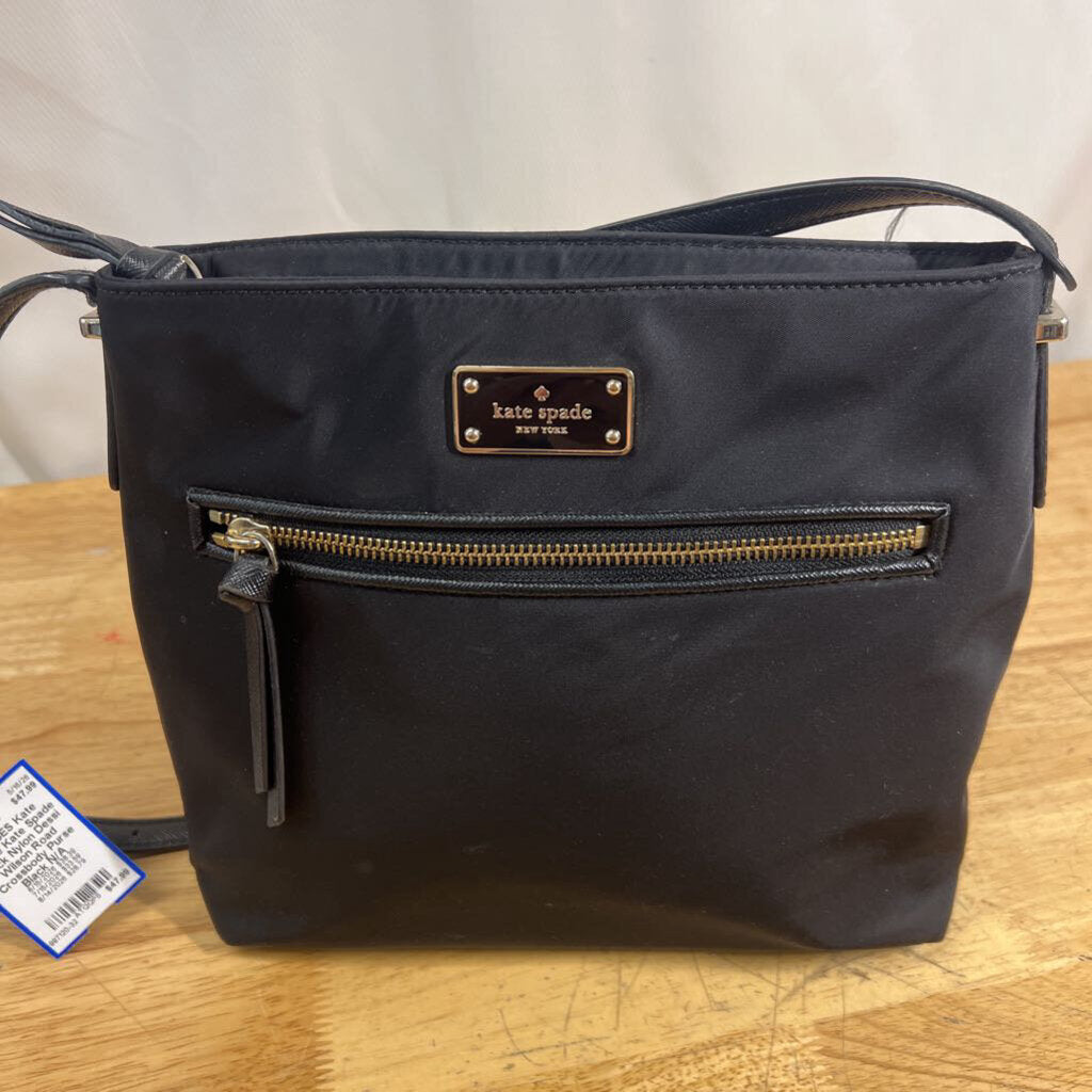 Kate Spade Black Nylon Dessi Wilson Road Crossbody Purse