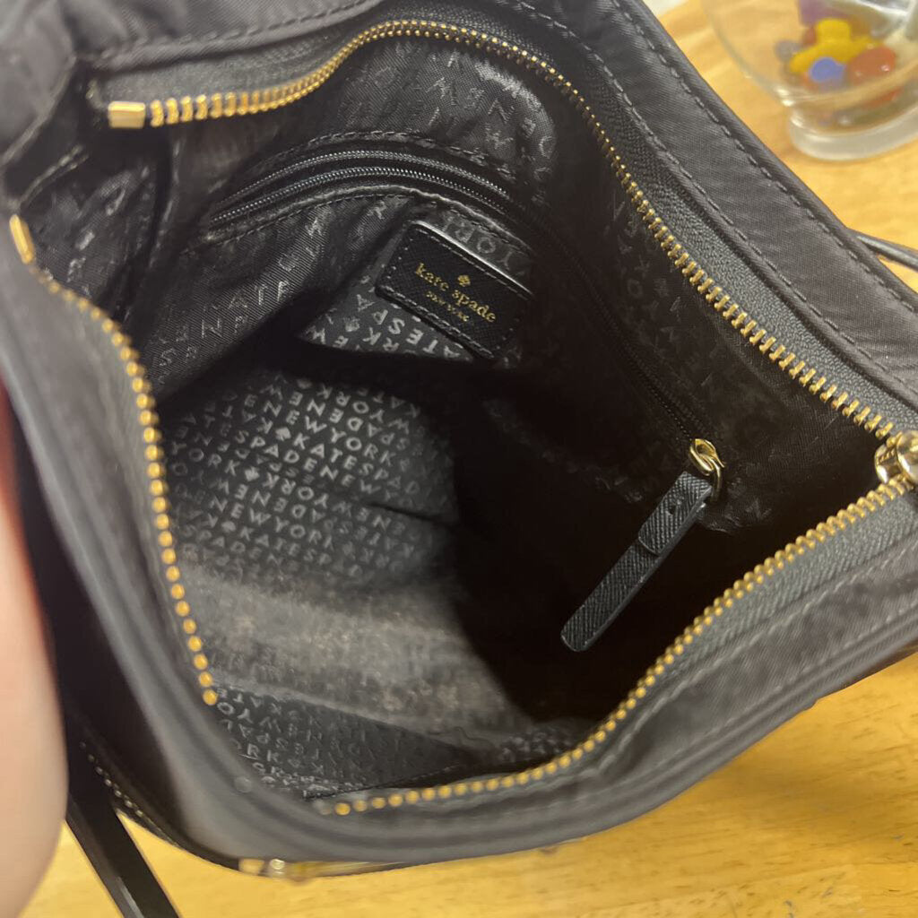 Kate Spade Black Nylon Dessi Wilson Road Crossbody Purse